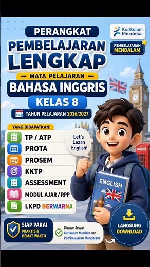 SIAP PAKAI & LENGKAP! Modul Ajar + LKPD Kelas 8 Kurikulum Merdeka 2026/2027