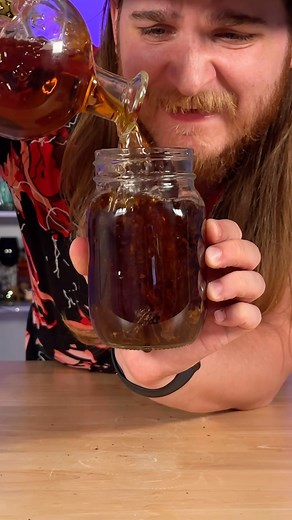 Ryan Doka on Instagram: "I left Beef Jerky in Rum for a week #beefjerky #rum #bumbu #wickedcutz #inajar #dokaryan #yqr #reels #recipe #bartender #bartending #bartenderlife #cocktails #mixology #discover"