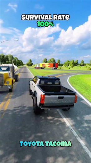 Chance of survival with different vehicles #beamng #beamngdrive #game #gaming #car #cars