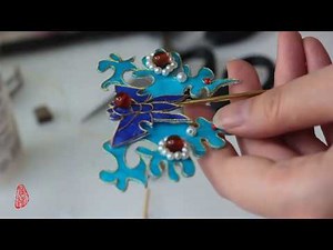 用纸制作仿点翠：教学视频 | 雁鸿Aimee