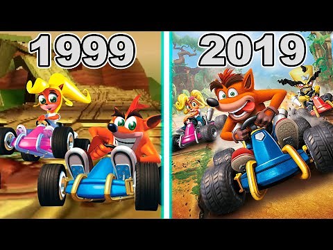 Evolution of Crash Bandicoot Racing Games (1999 - 2019)