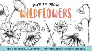 How to Draw Wildflowers - Ink Floral Illustration (Bonus: Printable Guide) | Neesha @PaperWand Studio | Skillshare