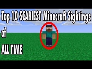 Top 10 SCARIEST SIGHTINGS of Herobrine/Null/Silas In Minecraft (REAL)