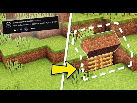 I MADE A REDSTONE SECRET BUNKER IN MINECRAFT!