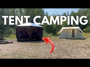 The ULTIMATE Tent Camping Setup: Solar Power, Hot Showers & AC!