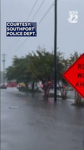 Flooding in Southport, NC from tropical system 9/16