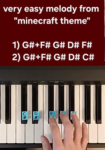 Minecraft theme song - Daniel Rosenfeld (C418) - Piano