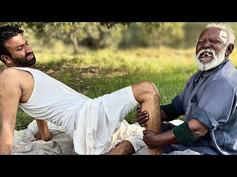 Deep Leg & Feet Massage ASMR 🤤 Intense Tingles + Pain Relief by Baba Kallu | Outdoor Massage