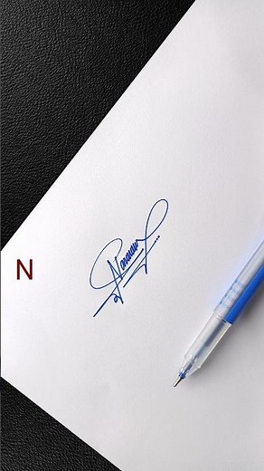 Stylish N Letter Signature Design | Easy Handwriting Signature
