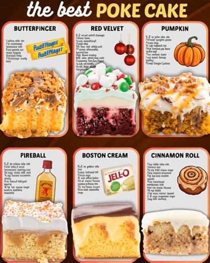 101K views · 1K reactions | EASY AND DELICIOUS POKE CAKE RECIPES!...