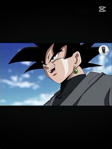 the moment black Goku do use power