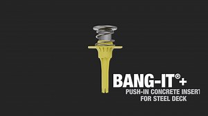 DEWALT Bang-It  Push-In Concrete Insert for Steel Deck Installation Guide