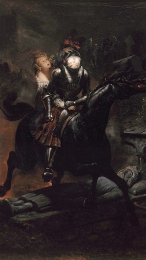 Her Dead Lover Came Back for Her…💔#shorts #viral #usa #gothic #painting #museum #art