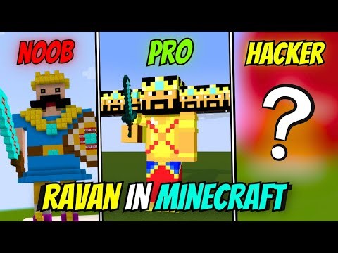 NOOB vs PRO vs HACKER !! Minecraft Dusshera special video