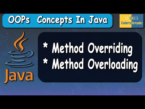 Method Overriding and Method Overloading in Java || Java OOPs Concepts