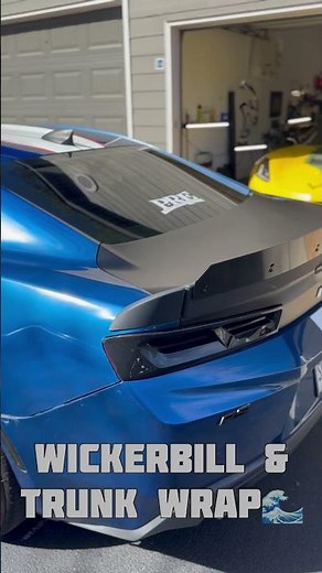 Camaro Wrap And Wickerbill Install🌊 #atlanta #trending