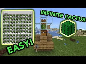 EASIEST 1.16 CACTUS FARM TUTORIAL in Minecraft Bedrock (MCPE/Xbox/PS4/Nintendo Switch/Windows10)