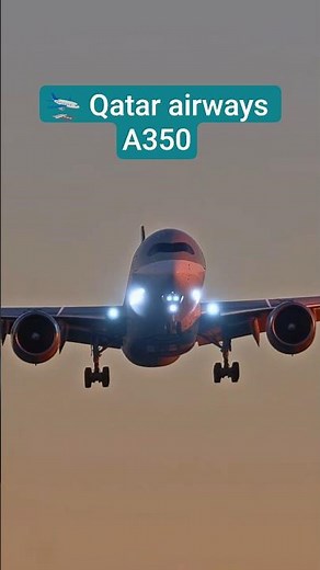 Qatar Airways A350 Landing in Doha 🇶🇦✈️ | Perfect Touchdown #shorts #aviation