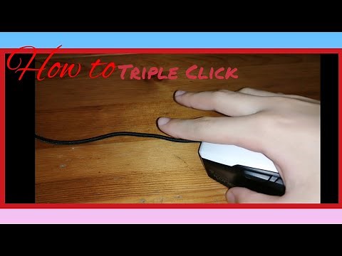 How to triple click with no software!!! If you have a triple click mouse example ROCCAT KONE PURE