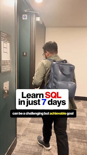 Sumit Gupta | Data | Career coach on Instagram: "❤️7 day's SQL learning plan✨ Day 1: Introduction to SQL - Start by understanding what SQL is and why its important. Learn about different database management Systems (DBMS) like MySQL, PostgreSQL, or SQL Server. - Install a DBMS of your choice and a SQL client if needed. Day 2: Basic SQL Queries ⁃Learn the basic SQL syntax for querying data using SELECT statements. Practice retrieving data from a single table. Understand the WHERE clause for filte