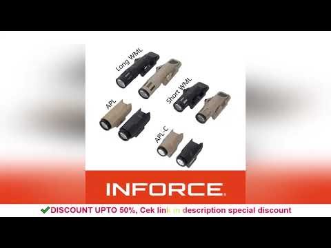 Tactical INFORCE WML APL Nylon Rifle Pistol Gun Strobe LED Light Fit 20mm Rail Airsoft Weapon Huntin