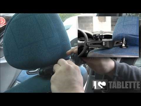 Support voiture pour iPad et tablettes tactiles : l'appui-tête iZen