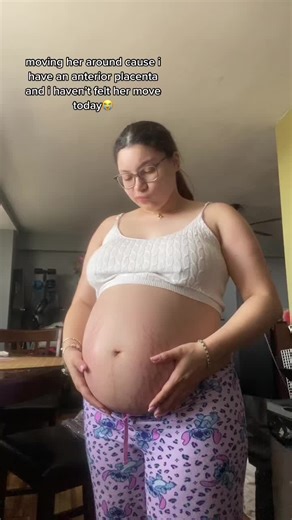 like everyone gets so nervous when i poke and move her like man i need REASSURANCE!!😭🩷 #baby #pregnant #35weekspregnant #babygirl #fyp #anteriorplacenta #girlmom #pregnantlife #babytok