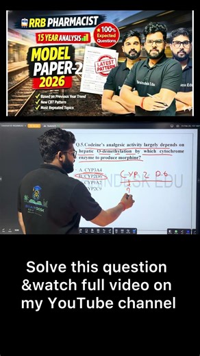 RRB pharmacist 2025/2026 model paper-2#rrbpharmacist #rrbpharmacist2025 #pharmacology #modelpaper
