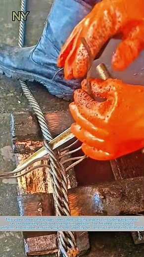Proper Steel Cable Splicing: Strong, Secure & Safe.
