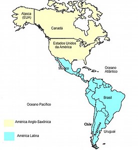 As diferenças entre América Latina e Anglo-saxônica             - Brasil Escola