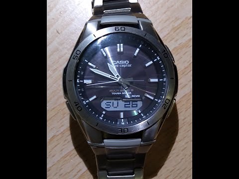 Setting Time Zone on CASIO wave ceptor watch (Module 5161)