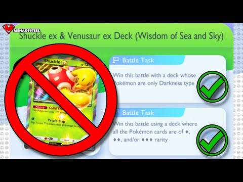 How to Beat Shuckle EX Expert Solo Battle with ONLY DARKNESS TYPES! (LOW RARITY)