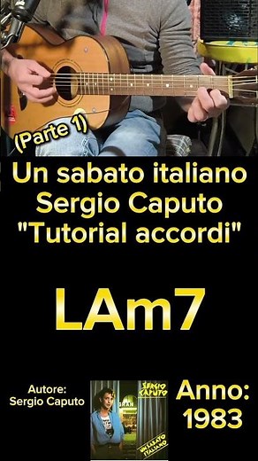 Un sabato italiano (Sergio Caputo) "Tutorial chitarra" (Parte 1) #tutorialchitarra