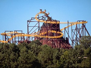 19 years ago today, "Volcano: The Blast Coaster" made its debut at Kings Dominion. | KD Golden Years