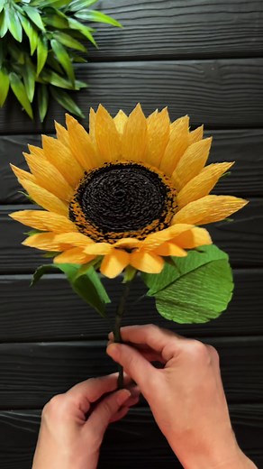 DIY Crepe Paper Sunflowers Tutorial
