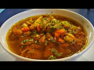 Crockpot Beef Soup with vegetables/Slow Cooker Recipe/One Pot/Sofia's Passion
