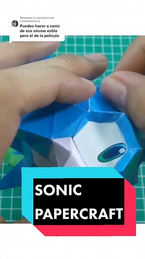 Responder a @emanikelherizo2 SONIC PAPERCRAFT ✨ Síguenos en nuestro IG ❤️ #sonic #sonicmovie #viral #papercraft #detalles #parati #sonic