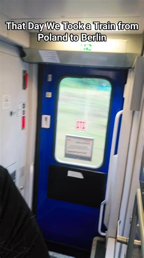 This was my first time on a train, we had a private car in first class, 8.5 Hours from Poland to Berlin. 💞 | Jen Kruse