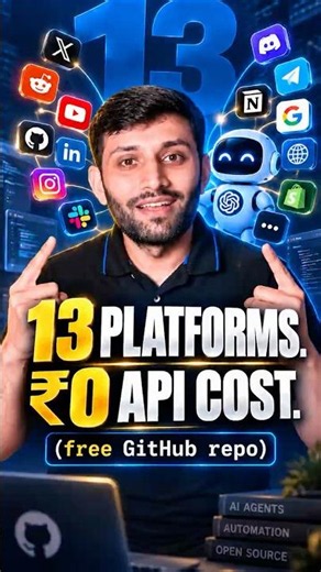 Free GitHub Repo Gives Your AI Agent 13 Platforms (Zero API Cost)