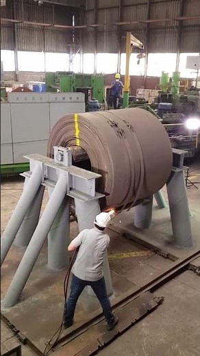 🔥 The Making & Weight of Steel Coils 🏭⚙️
