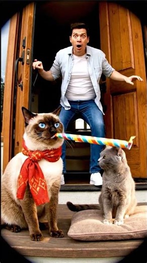 Unexpected Party at Every Door! 🎉🐱