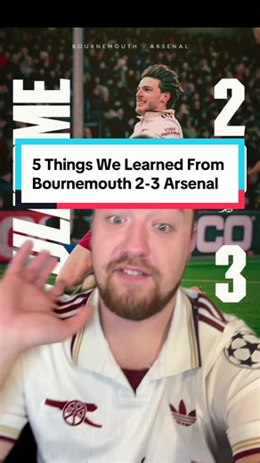 5 Key Insights from Bournemouth 2-3 Arsenal Match