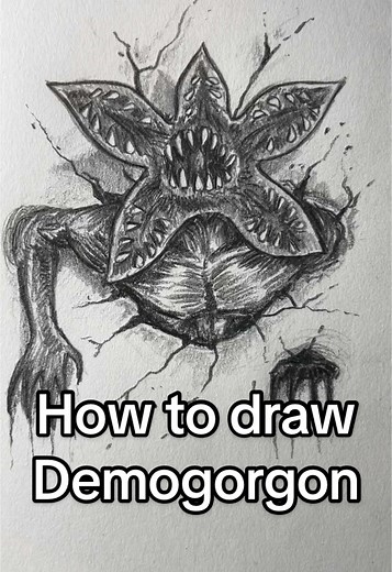 Cómo dibujar un Demogorgon de Stranger Things