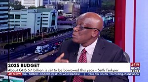 Seth Terkper emphasizes the critical role of completing the railway project in driving the success of Ghana's proposed 24-hour economy. #JoyNews #2025Budget