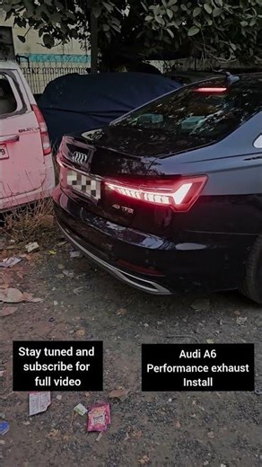 Audi A6 Exhaust upgrade 😱 | Great sound. #shorts