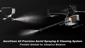 Introducing the AeroClean A2 – the ultimate aerial spraying and cleaning system for DJI Matrice 300 & 350 RTK drones! With its innovative 3D multi-angle spraying, there are no blind spots, ensuring thorough and precise coverage. Key Features: 🔹 3D multi-angle spraying with no dead angles 🔹 Flexible gimbal for adaptive balance and collision protection 🔹 Real-time distance measurement for efficient material use 🔹 Seamless integration with DJI drones – plug & play! 🔹 Foldable design for easy t