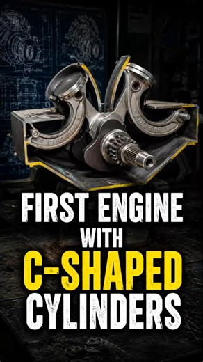 Crazy Engine With C-Shaped Cylinders! #engine #crazy #cshaped #automobile #trending #viral #usa