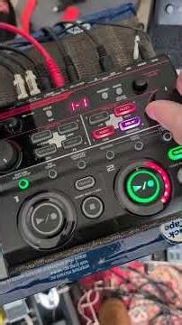 Live looping setup calibrating levels