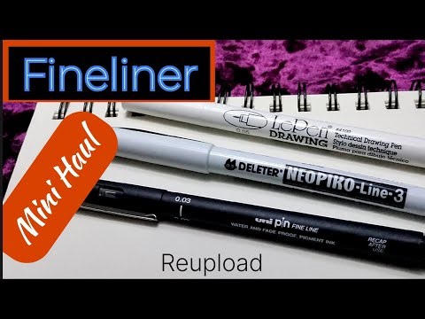 Fineliners mini haul | Very Fine 0.1, 0.05 & 0.03mm