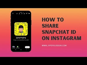 How to share snapchat id on Instagram